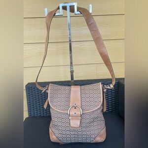 Vintage Coach Jacquard Crossbody. See pics for measurements, details  & callouts